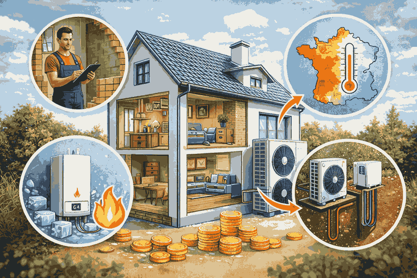 Ce qui fait vraiment varier le budget pour une Prix pompe à chaleur maison 100 m²