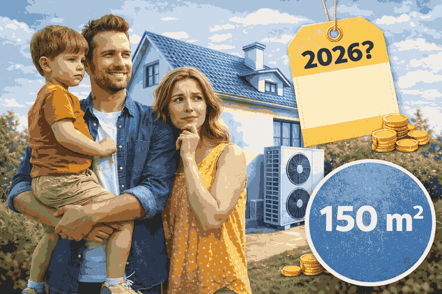 Combien prevoir en 2026 pour le prix d'une pompe a chaleur maison 150 m²